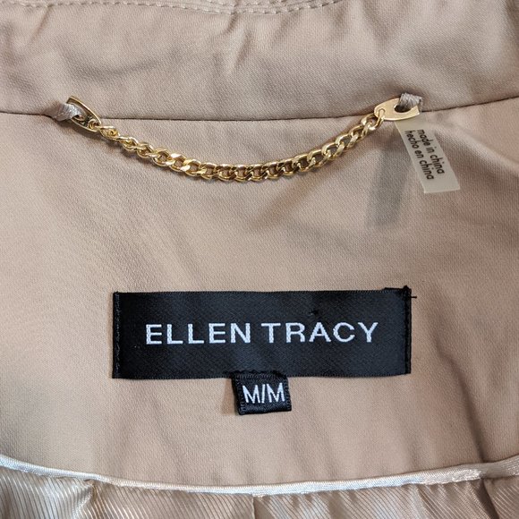 NWOT Ellen Tracy Tan Trench Coat - Picture 6 of 7